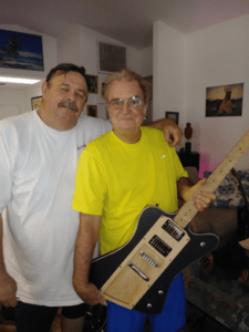 Terry Reid Guitarist with HeliArc Guitars